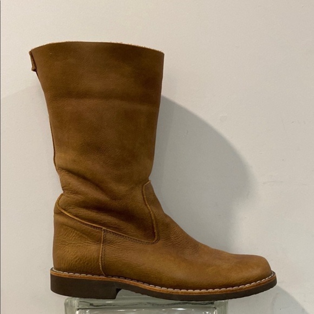 Roots Brown Ankle Booties in Tribe Leather Size 9.5